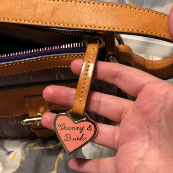 Dooney and Bourke purple monogram multi colored handbag - Picture 11 of 11